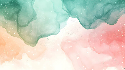 Obraz premium Abstract Alcohol Ink Painting in Pastel Colors, art, background, texture, design, peach
