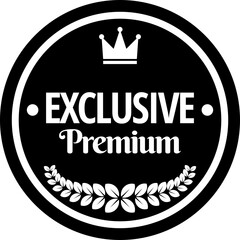 Exclusive premium badge vector for product