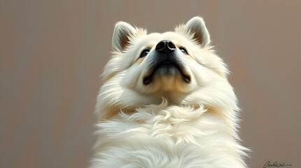 white pomeranian puppy
