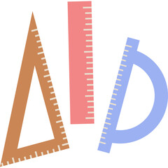 Ruler vector for school