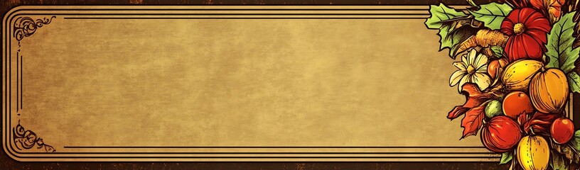 Obraz premium Abundant Autumn Harvest Vegetables on Rustic Background