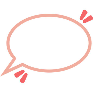 Cute bubbel speech, text box vector