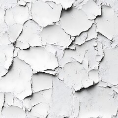 Fototapeta premium Textured background of a white, coarse filler plaster facade wall.