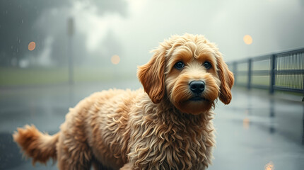 portrait of a poodle