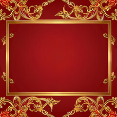 Background red flower petals  layout presentation promotion sheet copy space frame springtime abstract