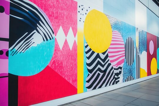 Bold and Vibrant Event Banner Featuring Striking Graphics and Colors. Generative AI