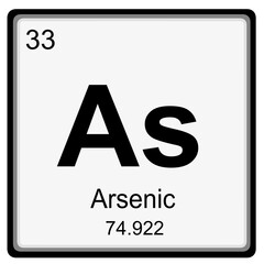 Periodic table of element: arsenic