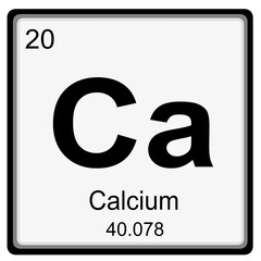 Periodic table of element: calcium