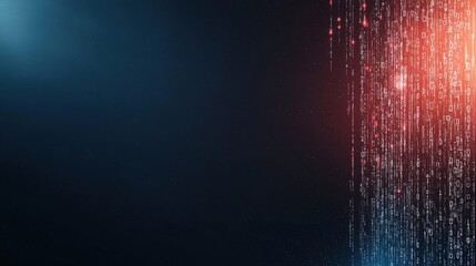 Digital Data Flow in Futuristic Background