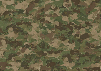 Detailed military camouflage fabric texture, perfect for backgrounds in army-inspired designs or outdoor projects