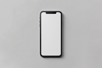 High Resolution Visual of Psd Blank Smartphone Template Isolated on White Background