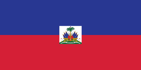 Naklejka premium Haiti National Flag