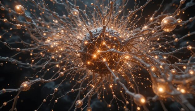 Illuminated Neural Network: A Microscopic Marvel of  Interconnectedness