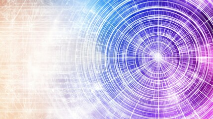 Fototapeta premium Abstract Circular Data Visualization Network Technology Design