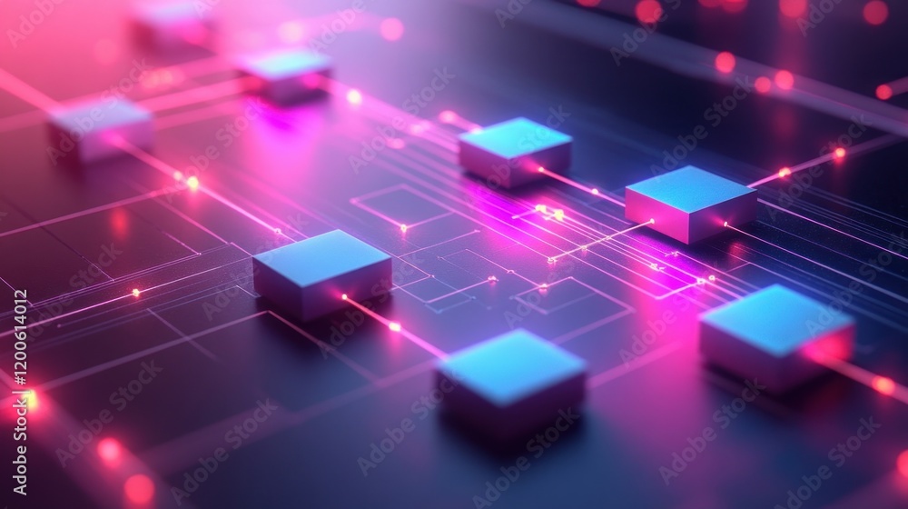 Aufkleber 3D Flowchart Workflow Process Design Model Diagram