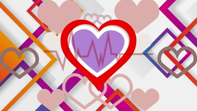 background with hearts