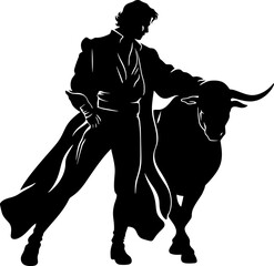 matador pose silhouette