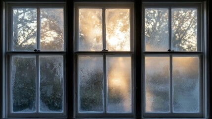 Frosty Sunrise Windowpane