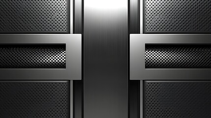 Abstract Metallic Panel Design With Perforated Sections