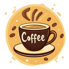Obraz premium Coffee Icon illustration.