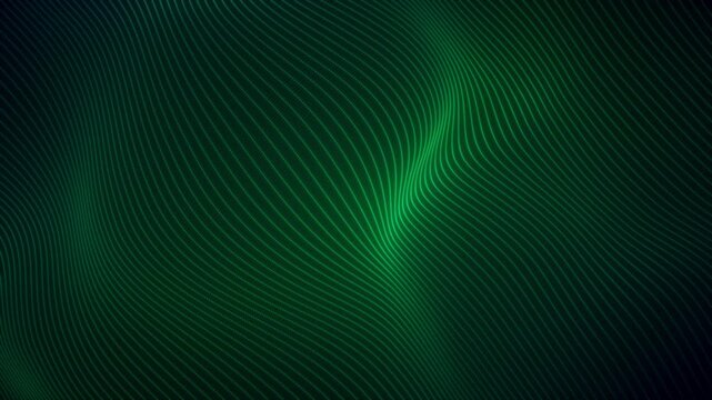 Green distorted corporate background for technology innovation presentations, abstract green background, 4k video, background animation