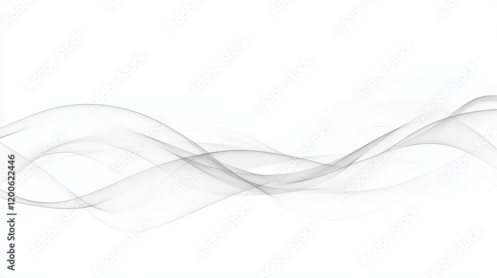 Poster abstract gray wave forms design background