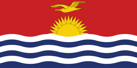 Obraz premium Kiribati National Flag