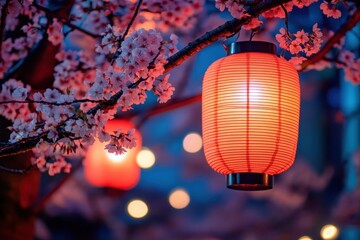 Fototapeta premium lantern on the tree