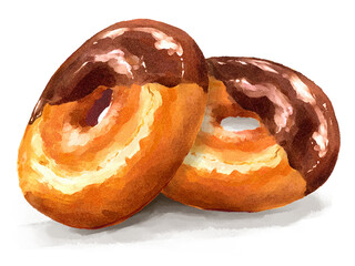 Hand drawn illustration of chocolate old fashion