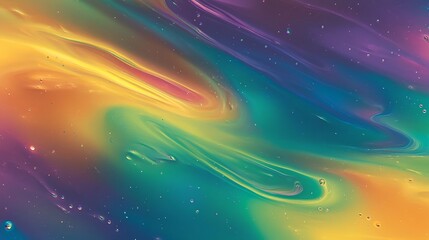 Fototapeta premium Abstract Swirling Colors Liquid Galaxy Painting