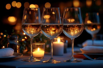 Joyful Friends Toasting with Glasses in Cozy Restaurant Gathering