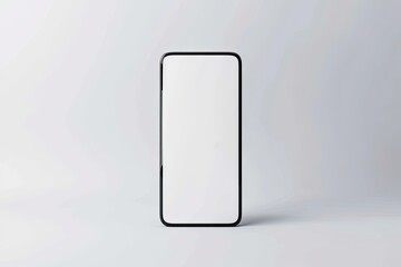 High Quality Visual of Psd Blank Smartphone Template Isolated on White Background
