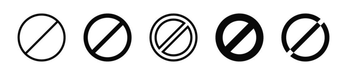 Refuse icon set. Refuse, recycle, eco friendly symbol set - Vector