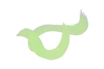 Green watercolor background. Artistic hand paint. Isolated on transparent background.
