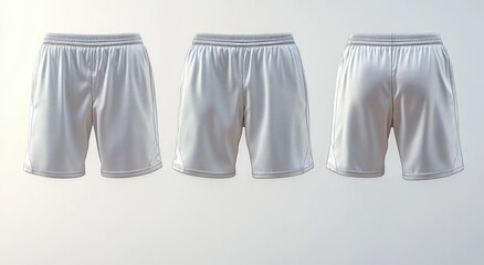 Photorealistic Athletic Shorts Displayed in Minimalist Style