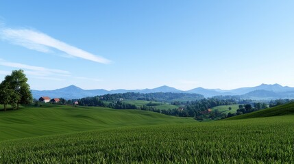 Fototapeta premium Serene Rolling Hills Landscape