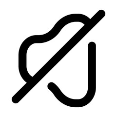 volume slash icon vector illustration style