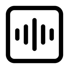 Voice wave icon vector illustration style