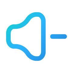 volume down icon vector illustration style