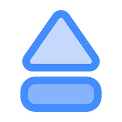 eject icon vector illustration style