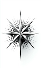 Fototapeta premium Shining starburst design. AI.