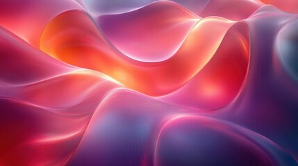 Obraz premium Abstract waves of vibrant colors creating a fluid, dynamic visual experience.