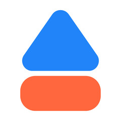 eject icon vector illustration style