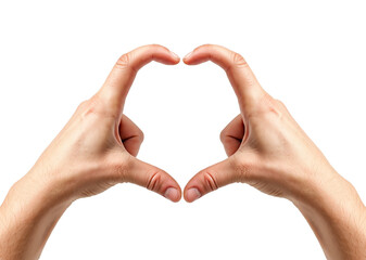 Obraz premium A man hand is Gesture isolated on white background.