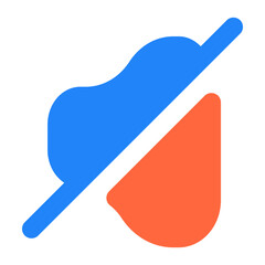 volume slash icon vector illustration style