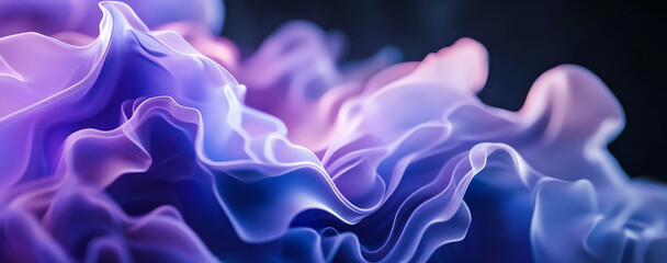 Abstract Purple and Pink Flowing Fabric-Like Texture with Soft Lighting