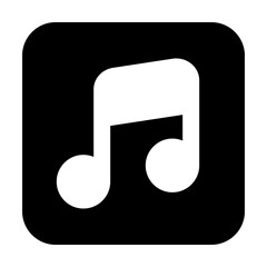 Note Music icon vector illustration style