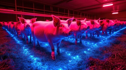 Illuminated Swine: A Study in Pink and Blue