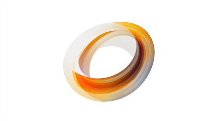 A graphic depiction of Saturn with its iconic rings, vibrant colors like gold, orange