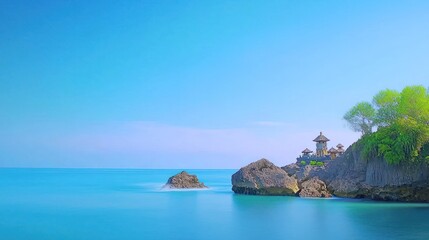 Fototapeta premium Serene Ocean Coastline